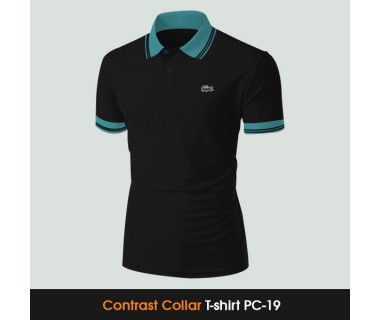 Contrast Collar T-shirt PC-19